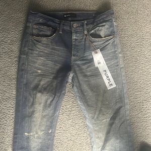 Purple jeans